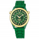 Reloj Tous Tender Time de acero IP dorado con correa de silicona verde 100350575