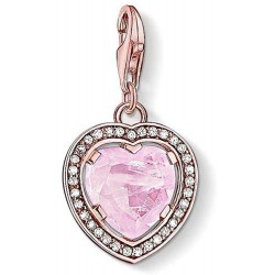 THOMAS SABO Charm Corazón en rosa y circonitas 1105-537-9