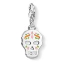 Colgante-Charm-plata-de-Thomas-Sabo-calavera-grabada-y-esmalte