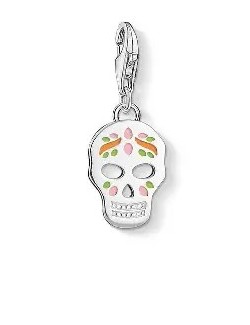 Colgante-Charm-plata-de-Thomas-Sabo-calavera-grabada-y-esmalte