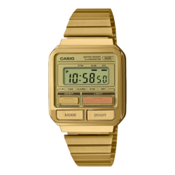Reloj Casio Vintage Digital dorado estilo gadget de los 80   A120WEG-9AEF