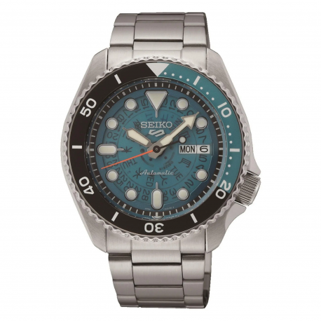 Reloj SEIKO 5 Sports Sports Style Translúcida azul SRPJ45K1