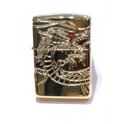 ZIPPO Limited Dragon Multi-cut armor gold plated
