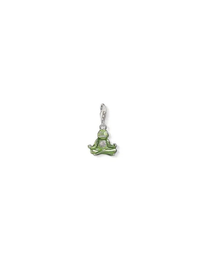 Colgante-Charm-plata-de-Thomas-Sabo-rana-Gustavo-esmalte-verde