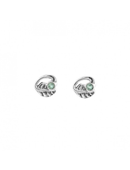 pendientes-uno-de-50-hojas-cristal-verde-plateados