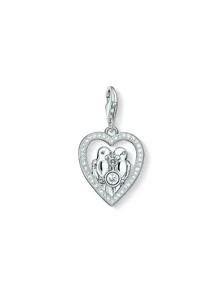 Colgante-Charm-plata-de-Thomas-Sabo-corazón-tórtolas-circonitas