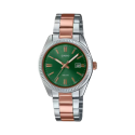 Reloj Casio Collection bicolor Analógico Esfera verde LTP-1302PRG-3AVEF