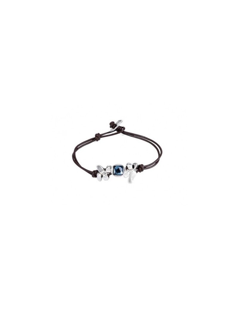 pulsera-uno-de-50-casiche-cristal-azul-plateado-con-cuero