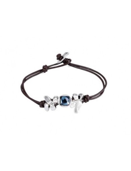 pulsera-uno-de-50-casiche-cristal-azul-plateado-con-cuero