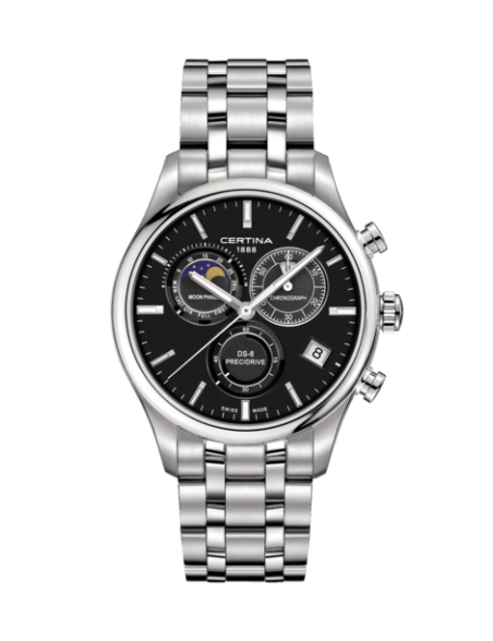 reloj-certina-ds-8-precidrive-fases-lunares-cronometro-esfera-negra-con-calendario