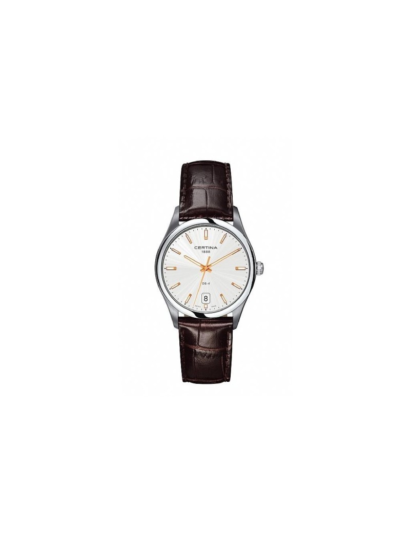 reloj-certina-ds-4-esfera-plateada-piel-marron
