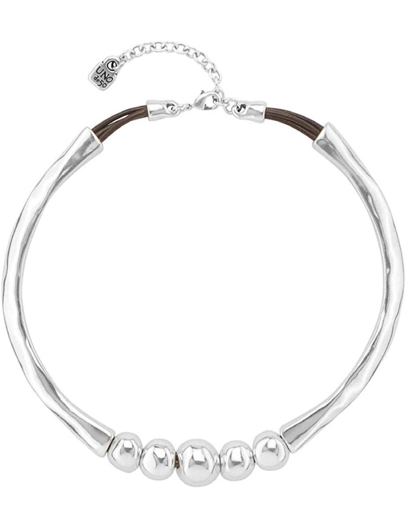 gargantilla-uno-de-50-semirrigida-traga-bolas-plateada