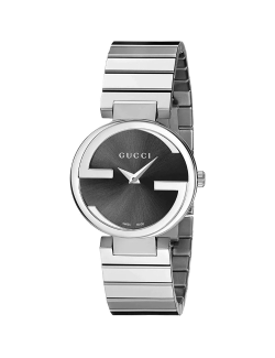 Reloj GUCCI Interlocking esfera negra