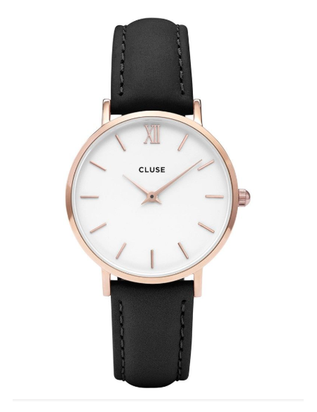 reloj-cluse-dorado-correa-piel-negra-
