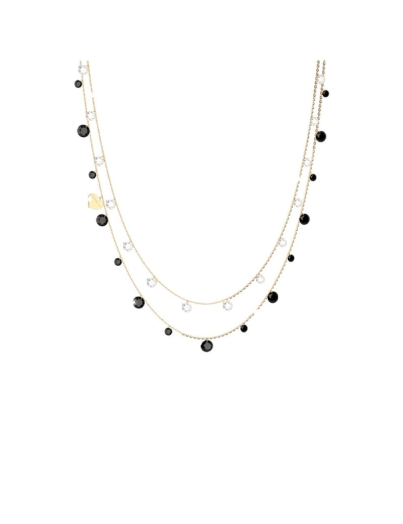 gargantilla-doble-rebecca-plata-dorada-circonitas-blancas-y-negras