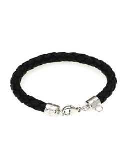 pulsera-thomas-sabo-plata-y-cuero-negro