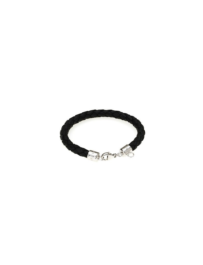 pulsera-thomas-sabo-plata-y-cuero-negro