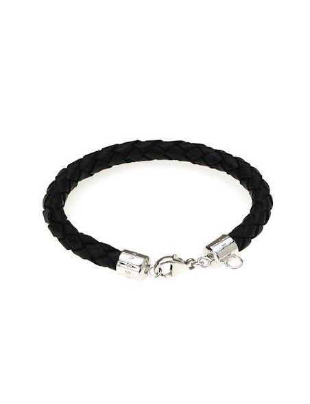 pulsera-thomas-sabo-plata-y-cuero-negro