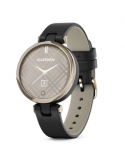 Reloj Garmin Lily® - Classic Bisel en dorado crema con carcasa y correa de cuero italiano en negro