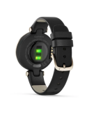 Reloj Garmin Lily® - Classic Bisel en dorado crema con carcasa y correa de cuero italiano en negro