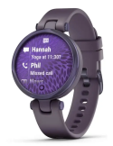 Reloj Garmin Lily® - Sport Bisel en color lila correa de silicona en color lila