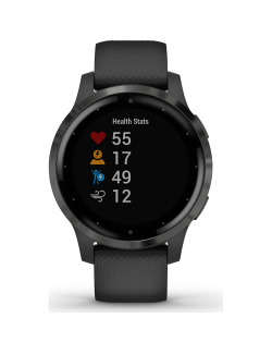 Reloj Garmin vívoactive® 4S Negro con hebilla gris