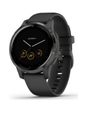 Reloj Garmin vívoactive® 4S Negro con hebilla gris