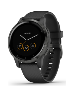 Reloj Garmin vívoactive® 4S Negro con hebilla gris