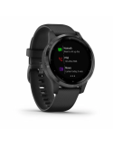 Reloj Garmin vívoactive® 4S Negro con hebilla gris