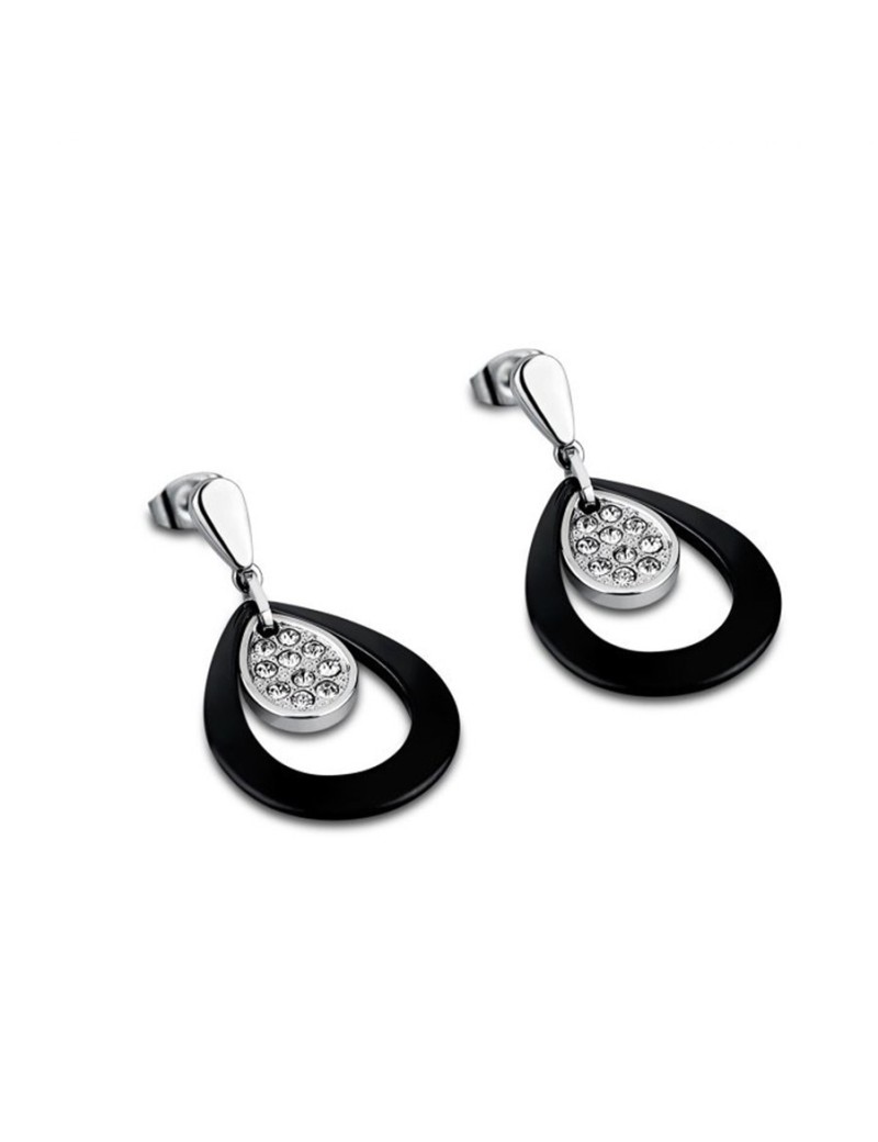 pendientes-lotus-acero-ceramica-negra-cristales