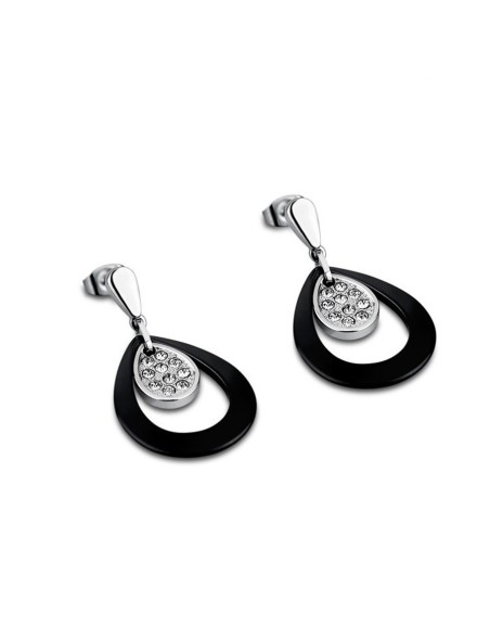 pendientes-lotus-acero-ceramica-negra-cristales