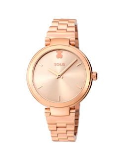 Reloj TOUS analógico Julie de acero IP rosado