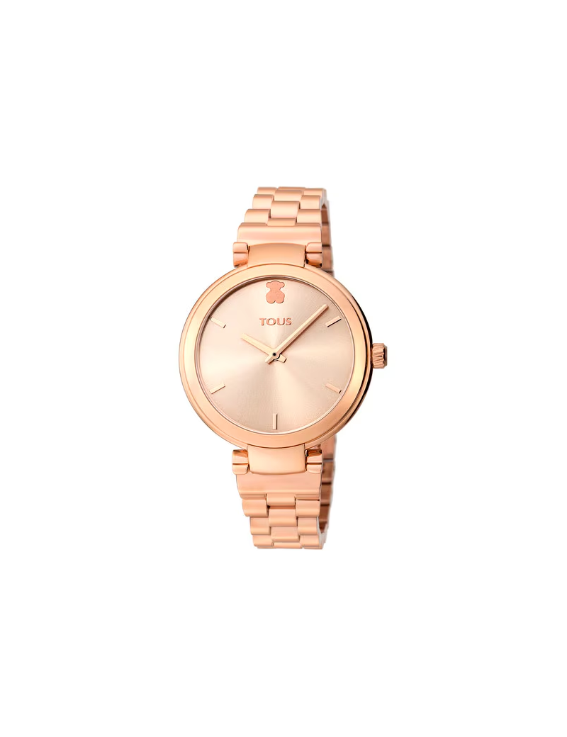Reloj TOUS analógico Julie de acero IP rosado