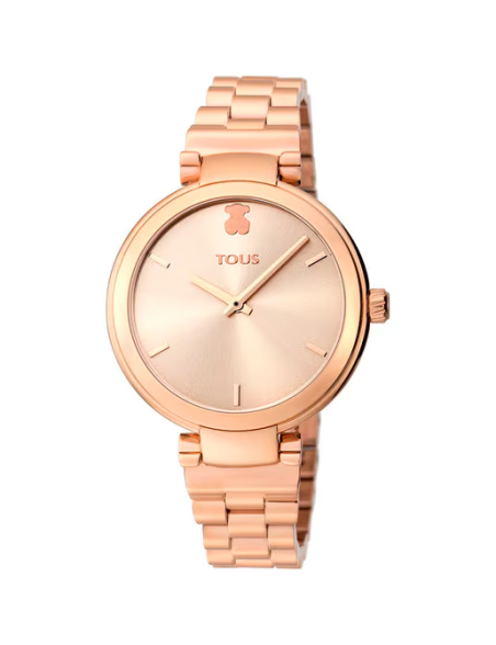 Reloj TOUS analógico Julie de acero IP rosado