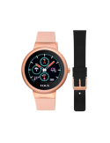 Reloj TOUS smartwatch activity Rond Touch de acero IP rosado con correa de silicona intercambiable