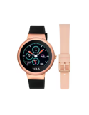 Reloj TOUS smartwatch activity Rond Touch de acero IP rosado con correa de silicona intercambiable