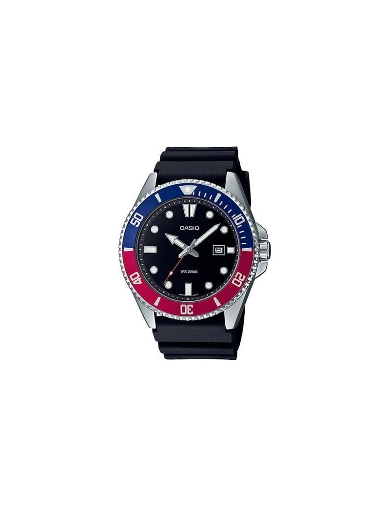 reloj-casio-timeless-colection-correa-negra-bisel-azul-y-rojo