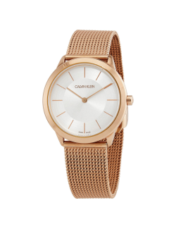 Reloj Calvin Klein Minimal malla milanesa PVD rosa