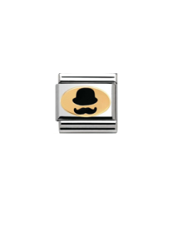 charm-link-acero-nomination-composable-en-oro-y-esmalte-gorro-bigote-