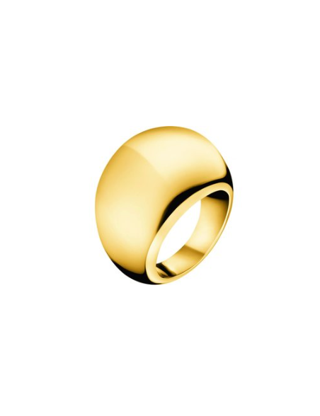 anillo-ellipse-calvin-klein-acero-liso-dorado