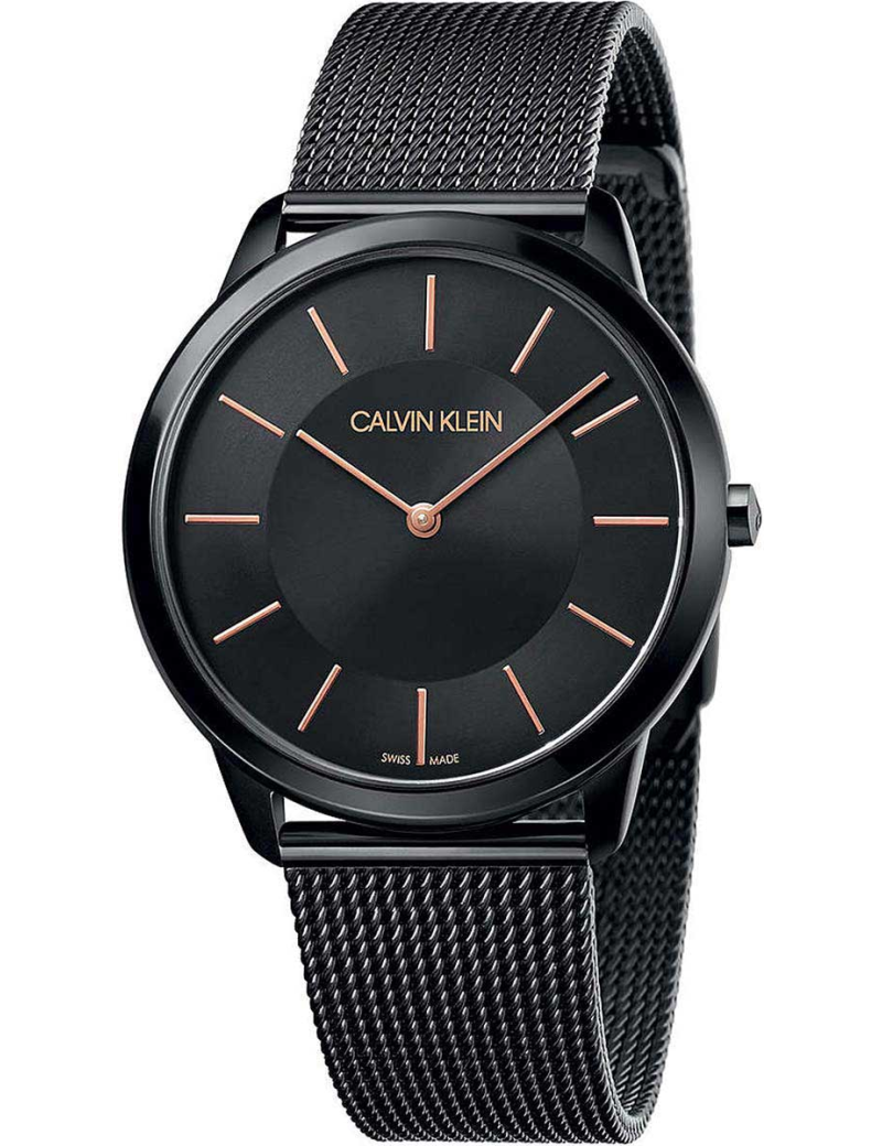 Reloj Calvin Klein Minimal malla PVD negro