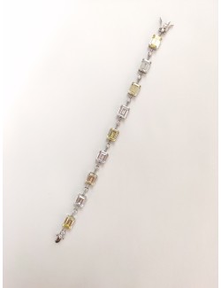 Pulsera-plata-rodiada-circonitas-rectangulares-transparentes-y-amarillas