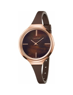 Reloj Calvin Klein Libely silicona marrón mujer