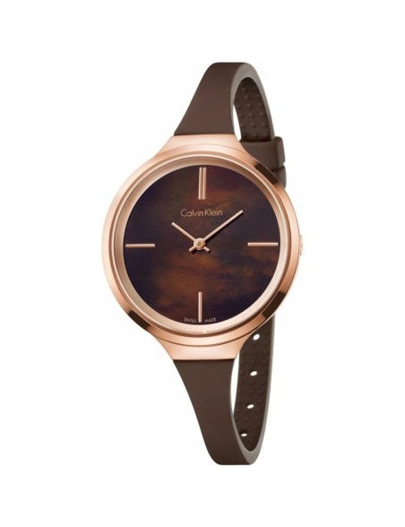 Reloj Calvin Klein Libely silicona marrón mujer