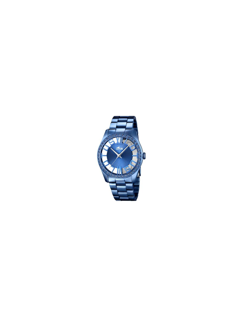Reloj Lotus Trendy Mujer Acero Color Azul