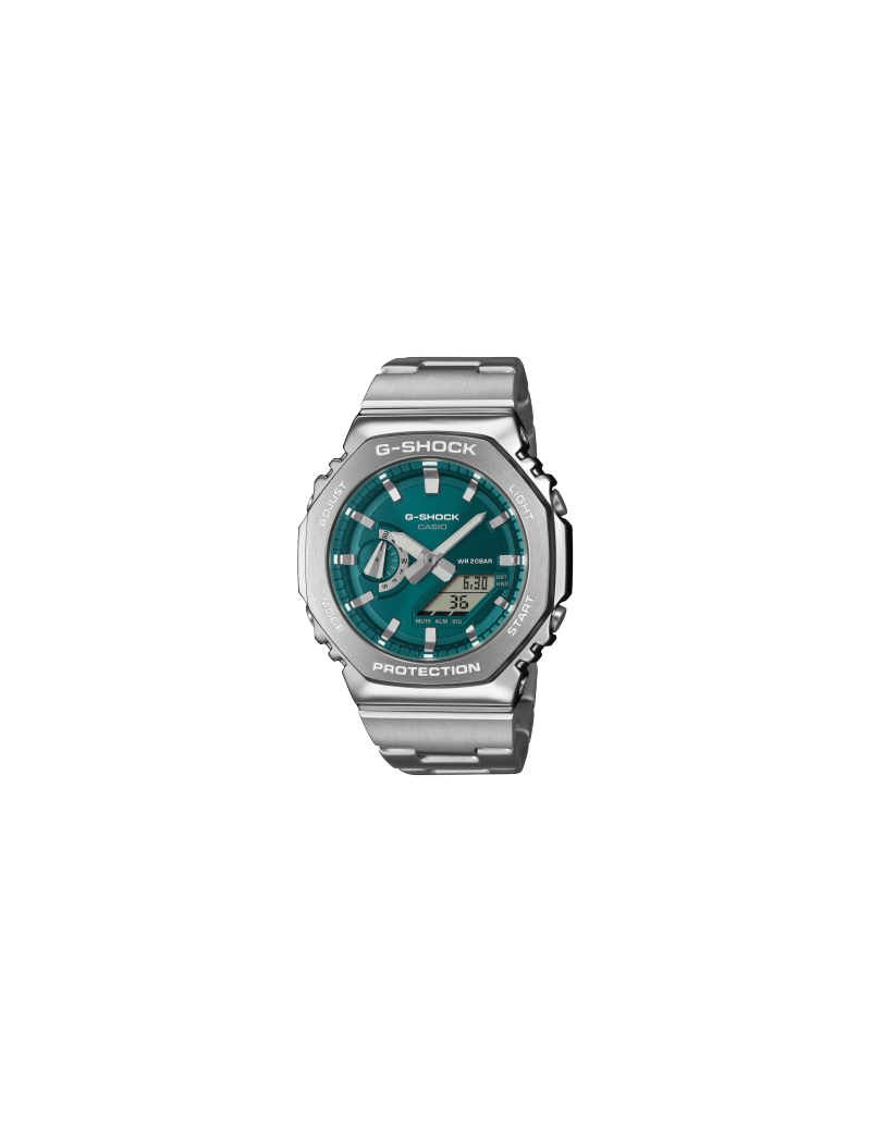 reloj-casio-g-shock-acero-esfera-color-turquesa-serie-gm-2100