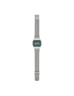 reloj-casio-vintage-iconic-collection-plateado-malla-esfera-color-turquesa