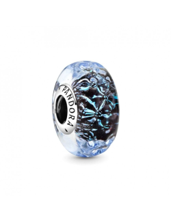 Charm-Pandora-plata-Murano-azulado-facetado