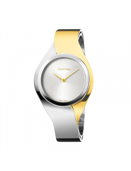 Reloj Calvin Klein Senses  PVD Bicolor Rígido mujer