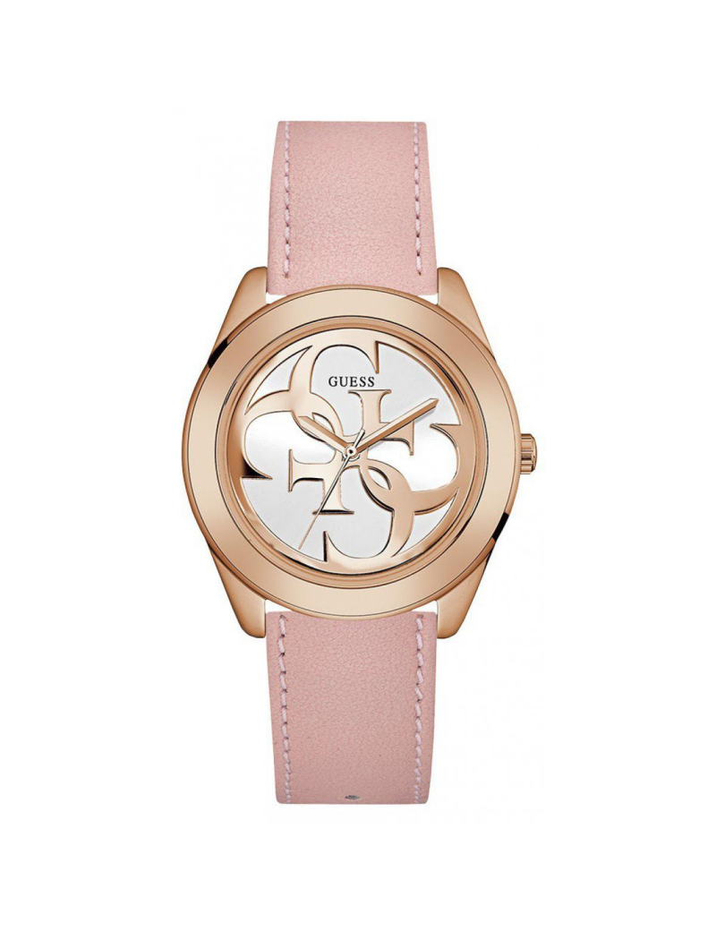 Reloj Guess G Tuist Mujer Correa piel Rosa y esfera Rose